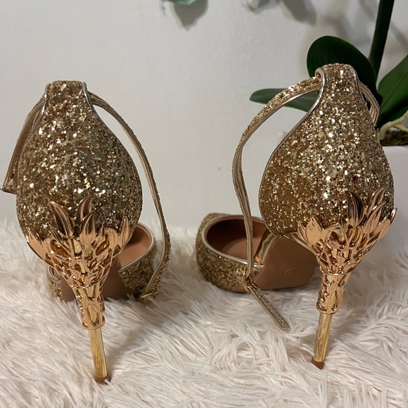 Glitter High-Heels Sequins Ladies Size 7.5 - Picture 3 of 9